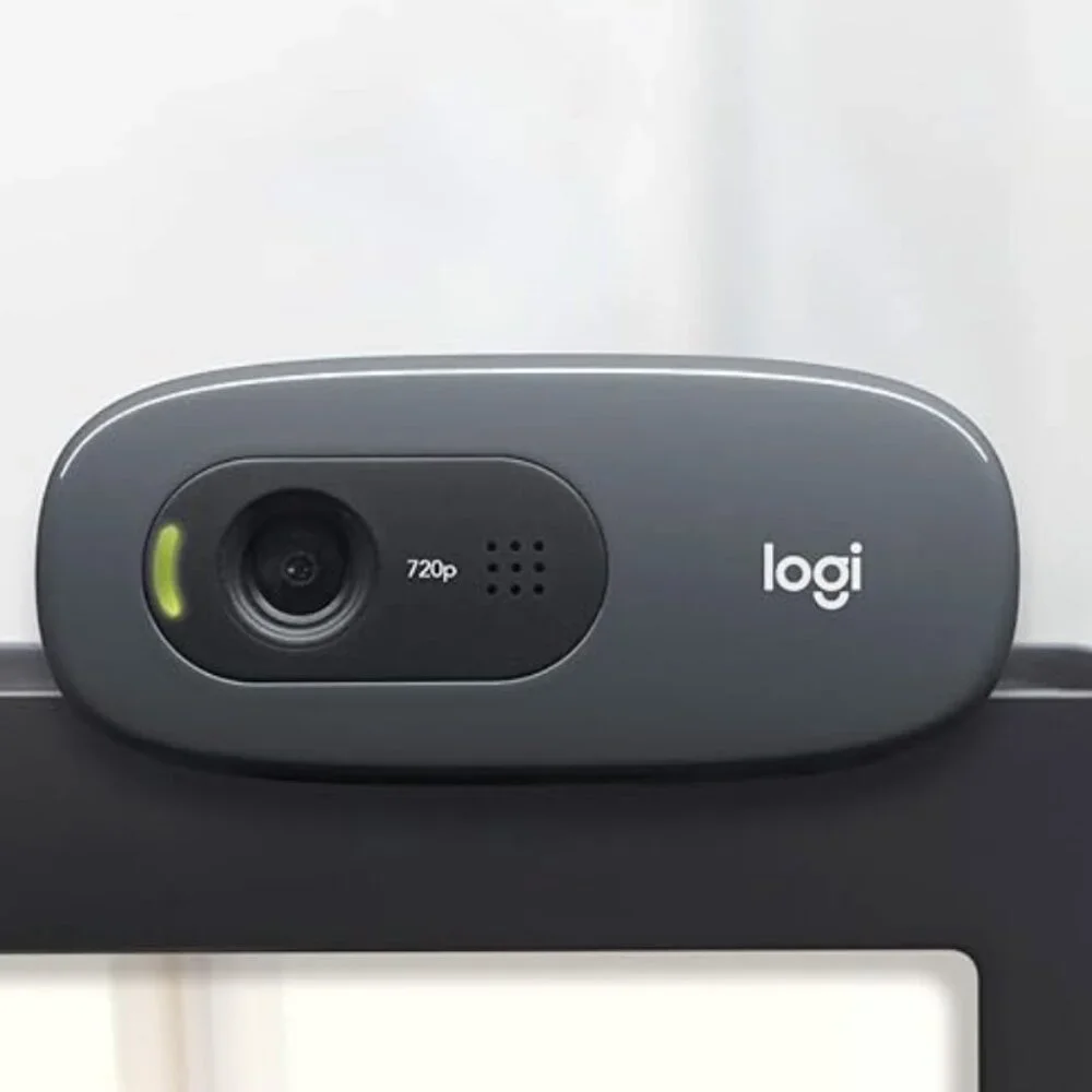 Logitech C270 Widescreen HD Webcam for HD video calls for Windows and Mac, Black